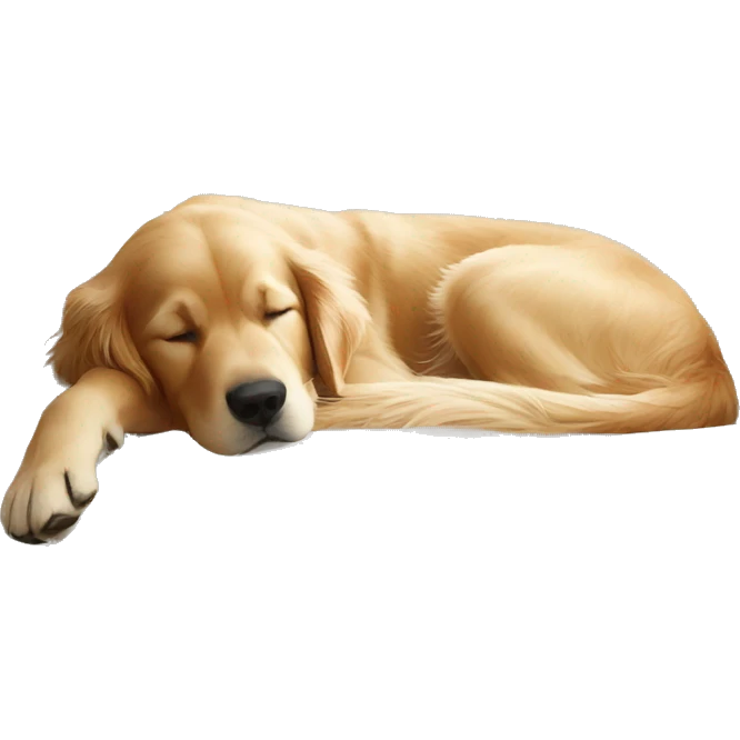 golden retriever sleeping on a white couch from pottery barn emoji