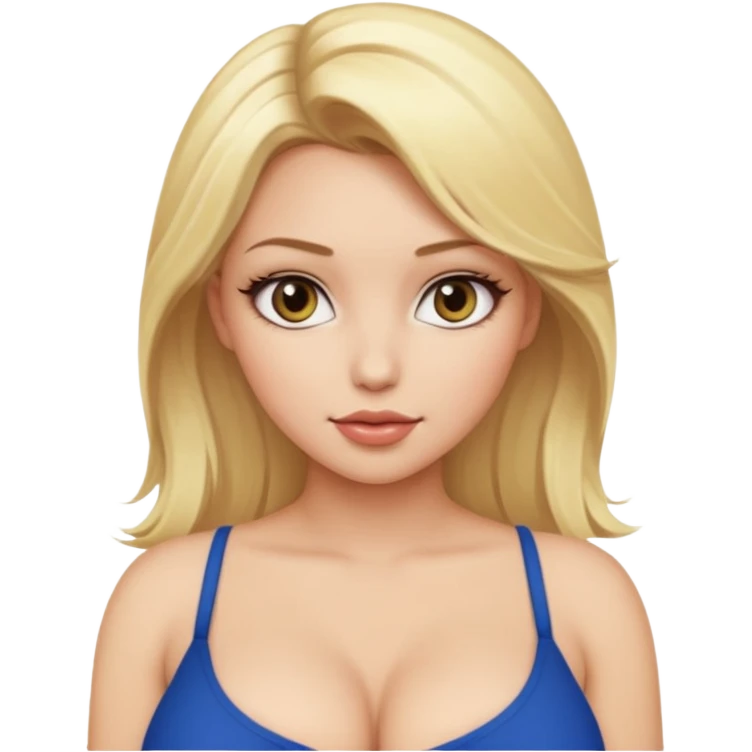 Sexy girl big breasts  Blonde emoji