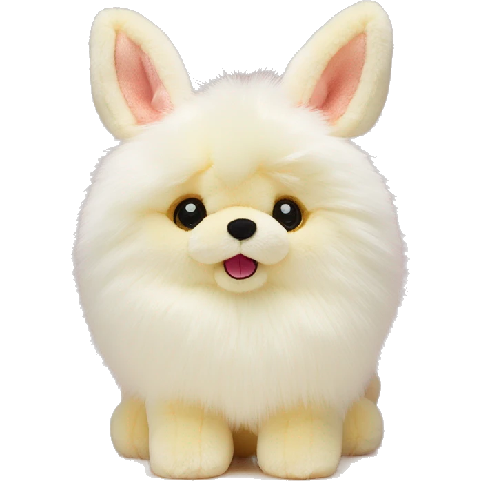 Blossom cream bunny Jellycat Pomeranian  emoji