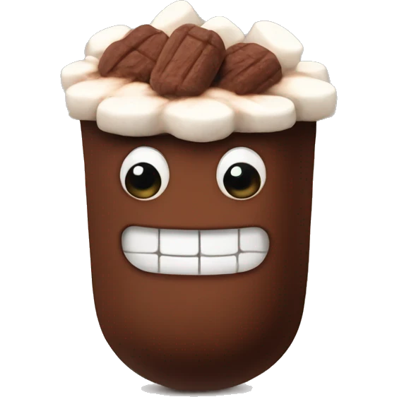 Cacao with marshmallow emoji