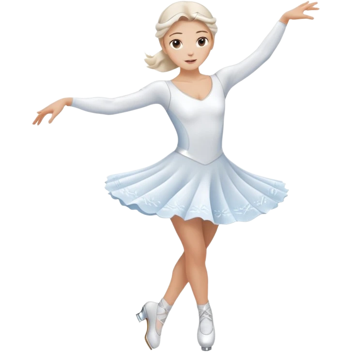 Ice skater twirling emoji
