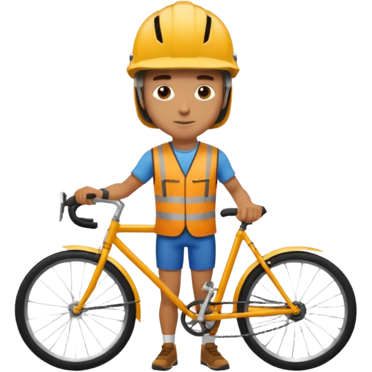 man with bicycle emoji