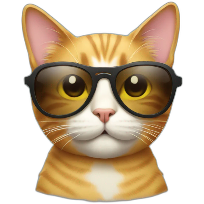 Cat with sunglasses emoji
