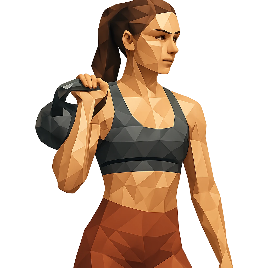 sport girl with kettlebell emoji