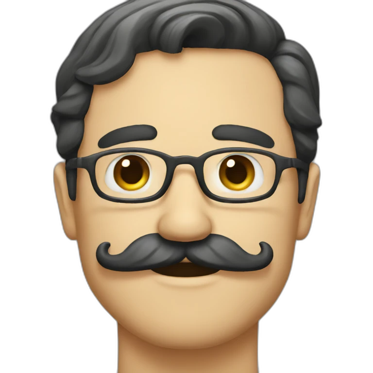 Mustache man emoji