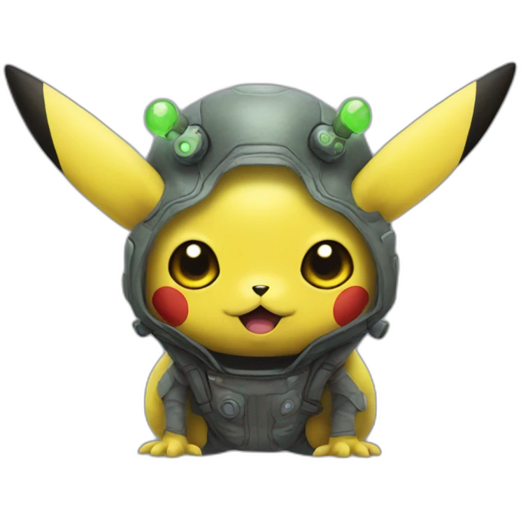 Pikachu alien emoji