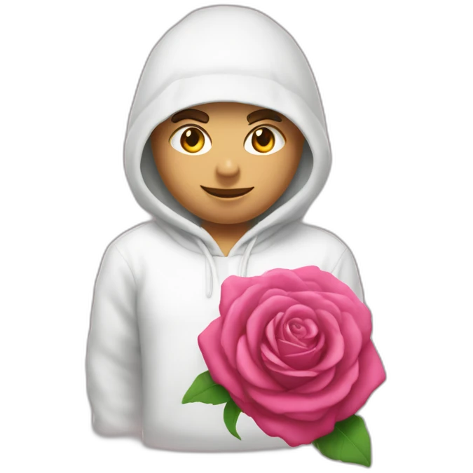 En blanc, avec un T-shirt rose d’Algérie emoji