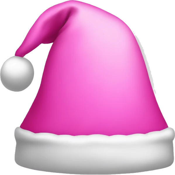 Pink Santa hat emoji