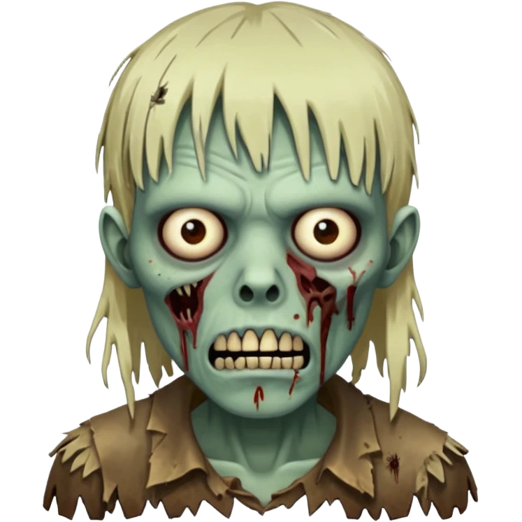 Zombi com franja emoji