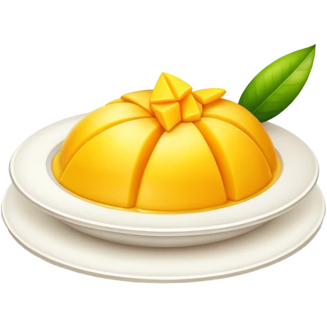 Cute japanese dessert mango emoji