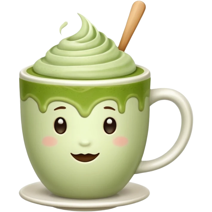 matcha latte in a cup emoji