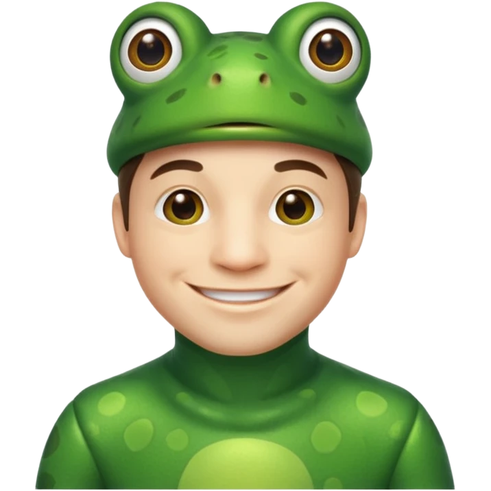 man fair in frog costume  emoji