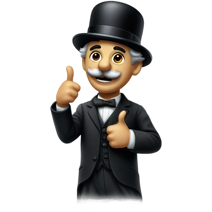 Charlie Chaplin thumbs up emoji