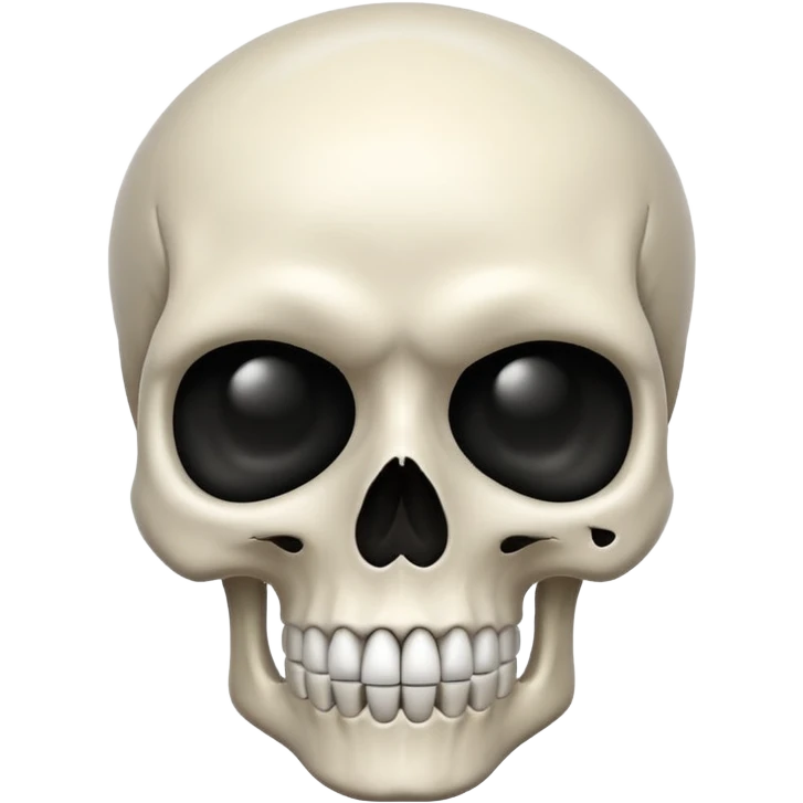 skull emoji, simple, expressive emoji