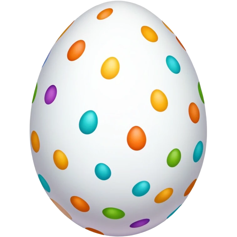 Colored egg emoji