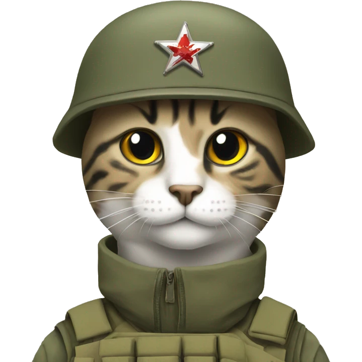 solider cat emoji