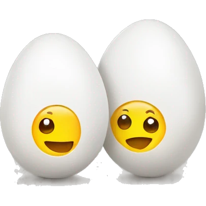 couple of eggs in a bowl emoji