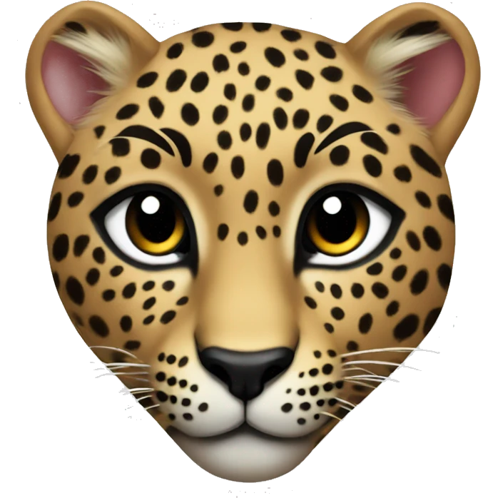 Leopard heart emoji