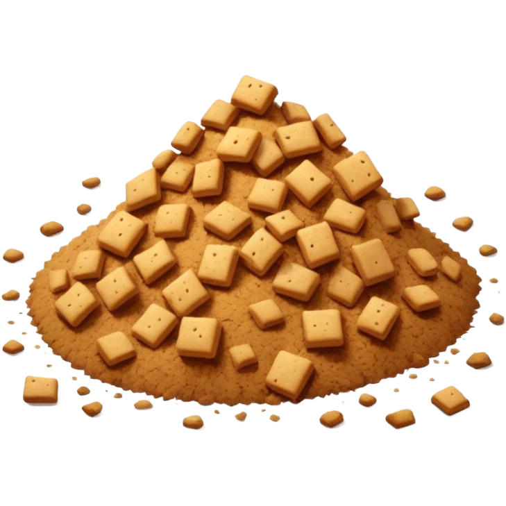 No así no tipo migajas pocas tiradas en el suelo  emoji