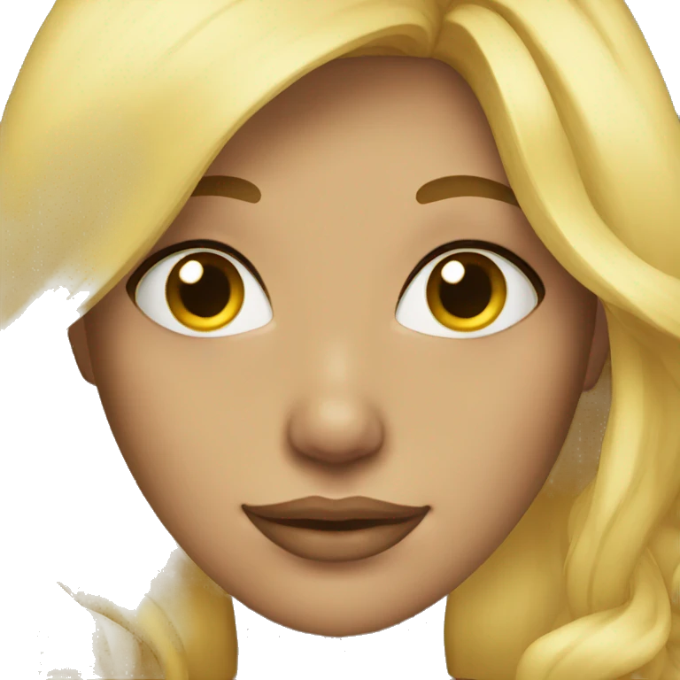Blonde hair  emoji