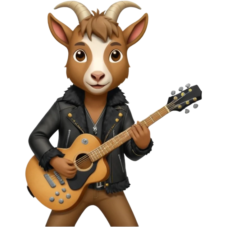 Goat rockstar potrait  emoji