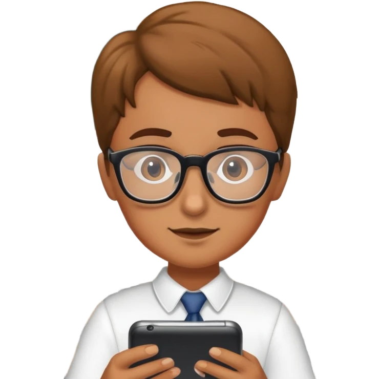 Me in class on my phone  emoji