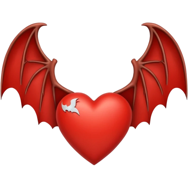 heart with bat wings emoji