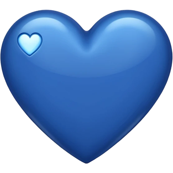 Dark blue heart emoji