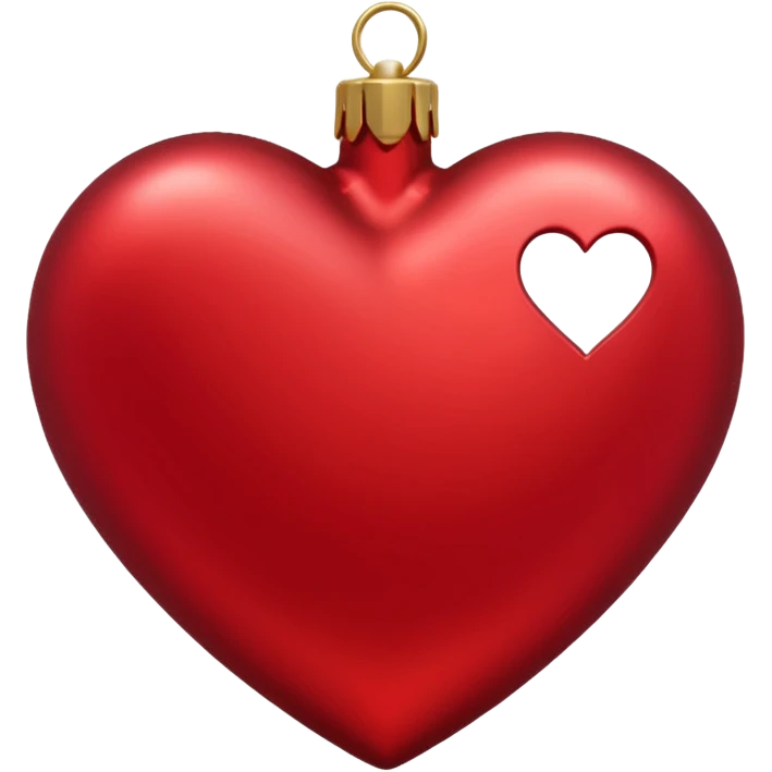 Christmas heart emoji