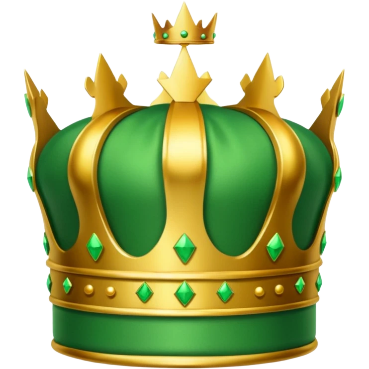 green coin king crown inside emoji