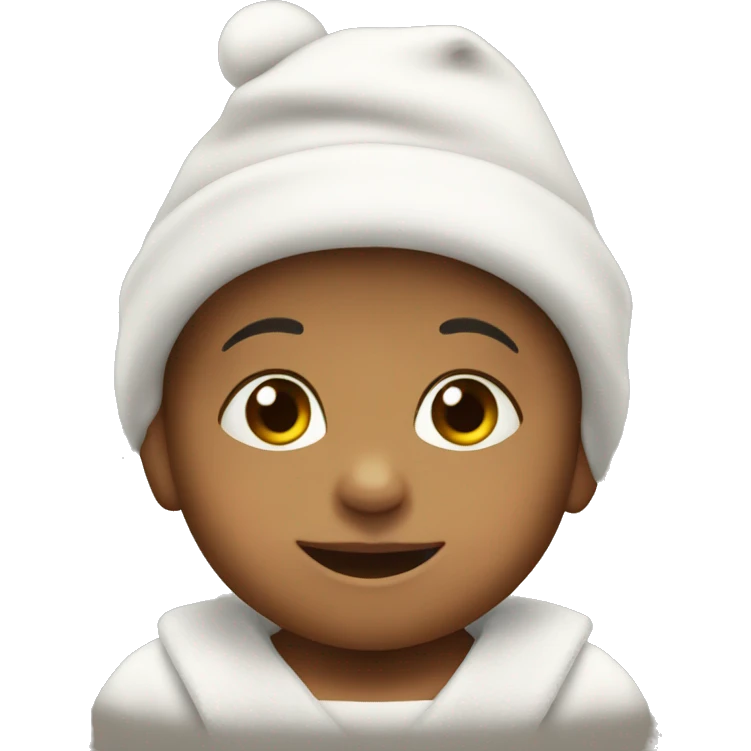Baby with sant hat emoji