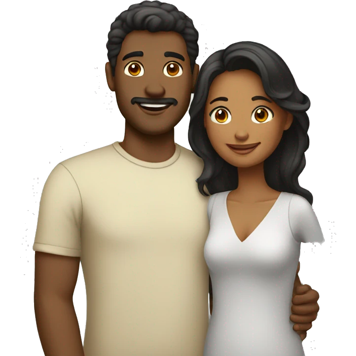Casal interracial emoji