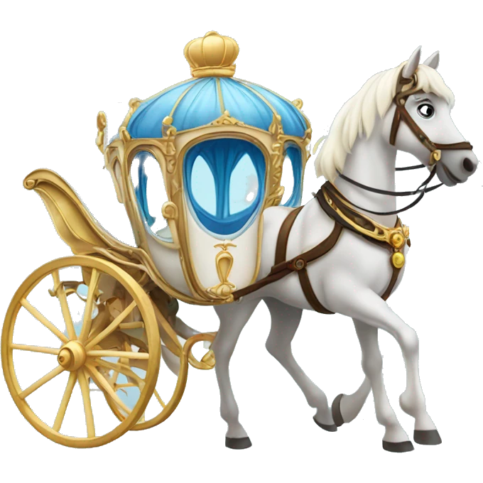 Cinderella Horse and carriage emoji
