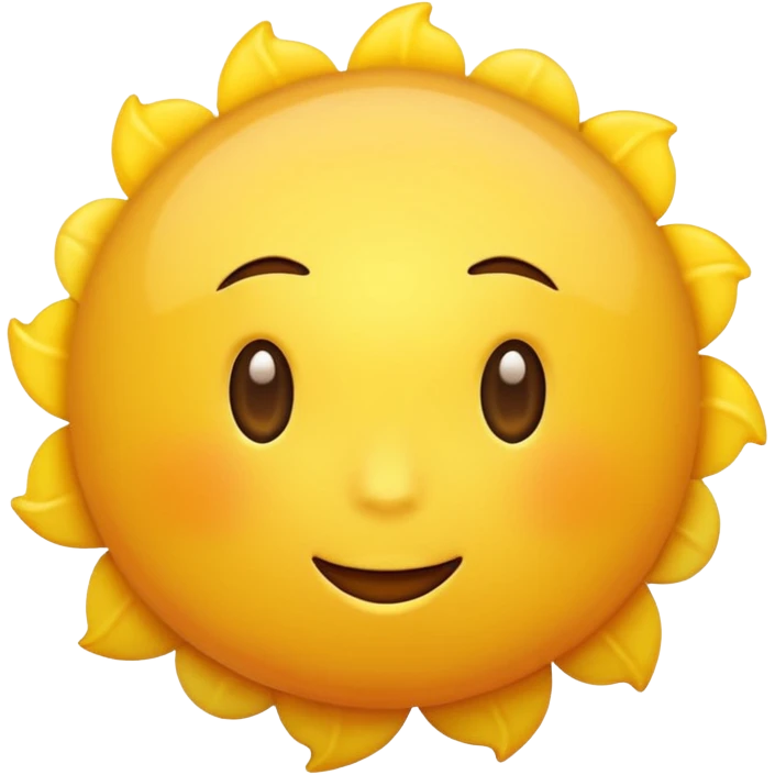 yellow sun emoji