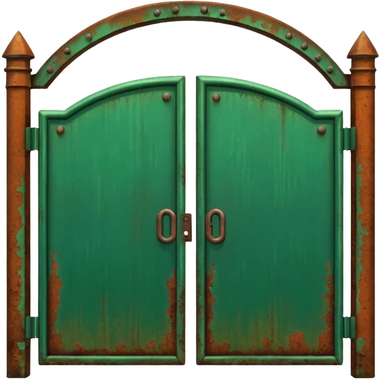 Gate green metal emoji