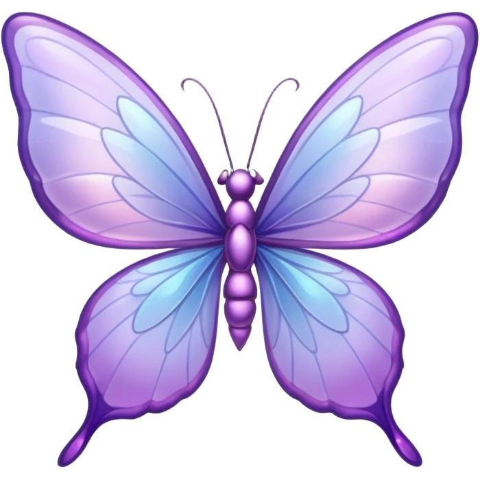 One fairy lilac wing emoji