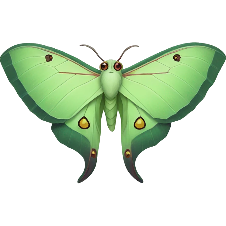 luna moth emoji