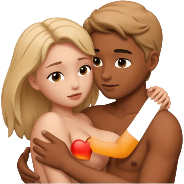 dick inside of vagina while cumming inside emoji