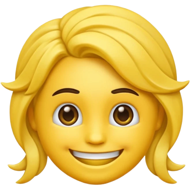 Emoji qui sourire qui fais un doigt d’honneur et un noeud dans les cheveux emoji