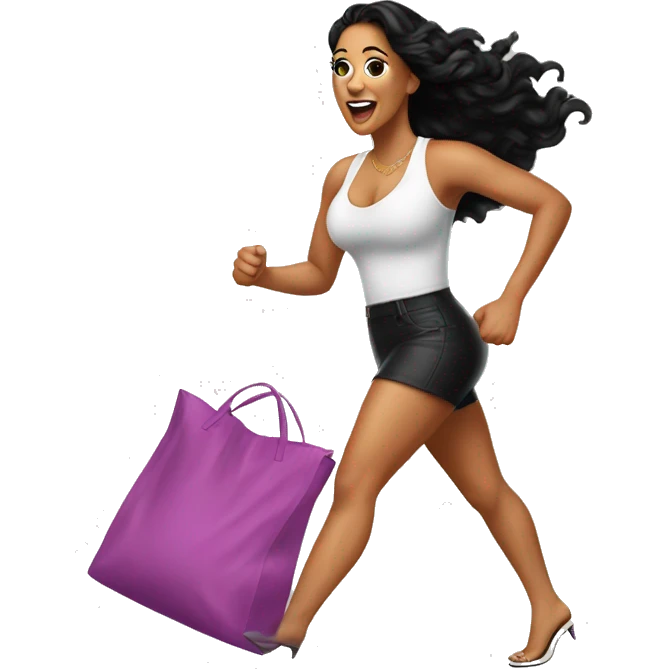 Natalie nunn chasing a bag emoji