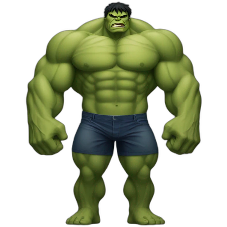 hulk with the muscles emoji