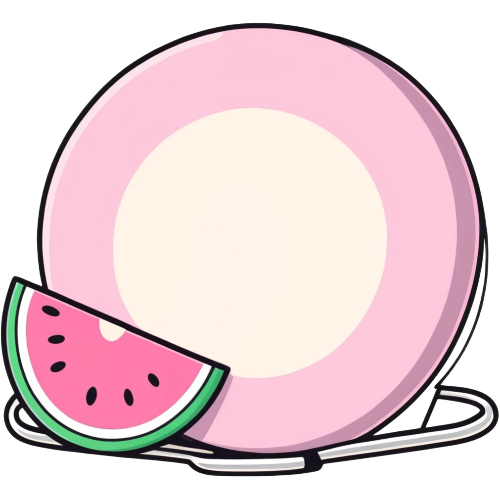 Pink summer emoji