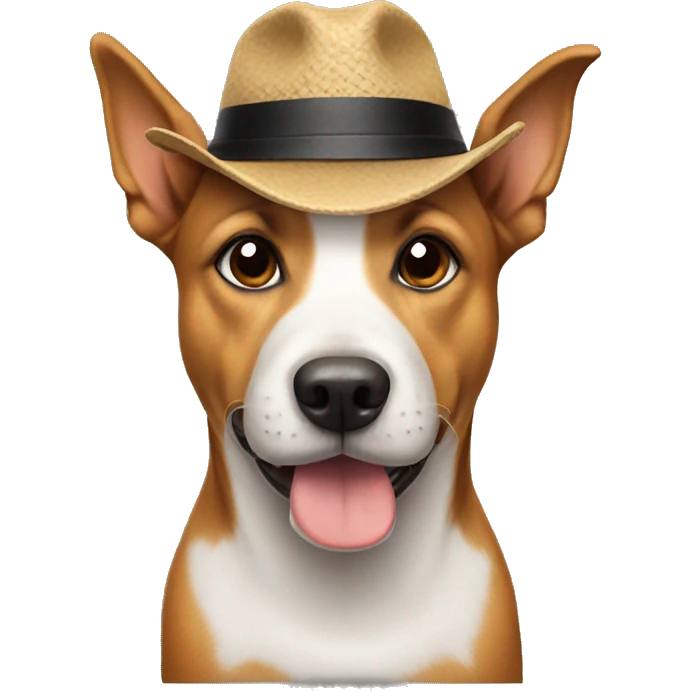 dog wearing a hat emoji