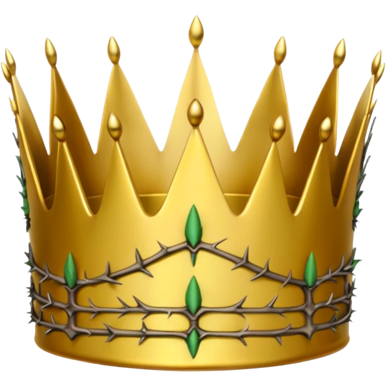 harlf crown of thorns and half king crown emoji