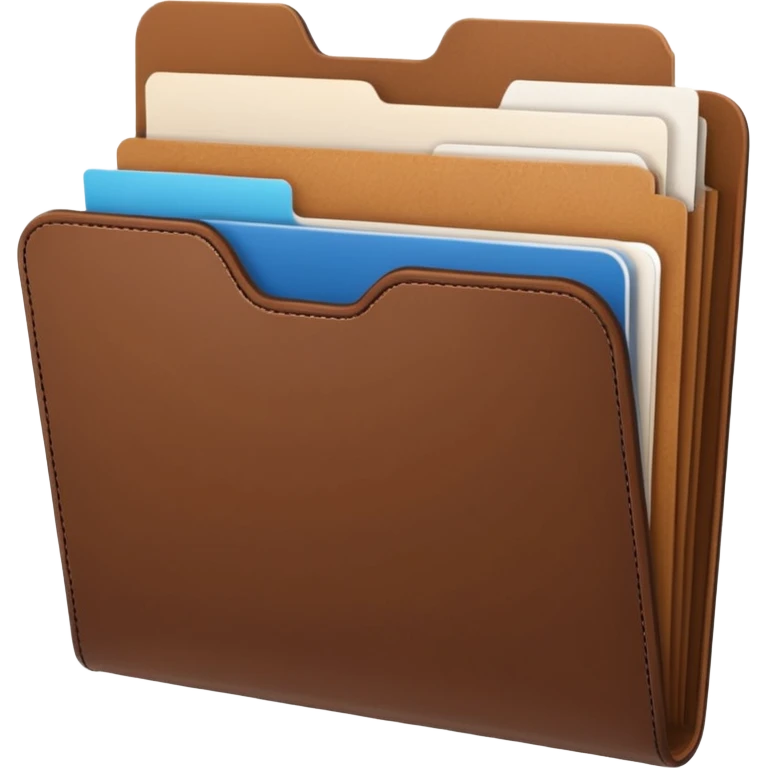 Aesthetic folder with documents emoji