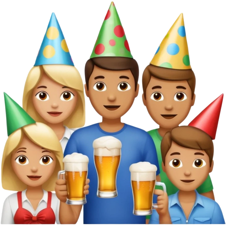 bola de discoteca bebiendo cerveza con amigos emoji