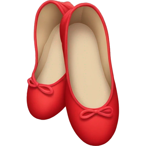 red ballerina shoes emoji