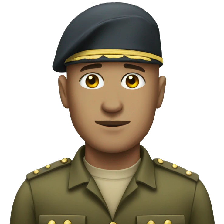 bald soldier emoji