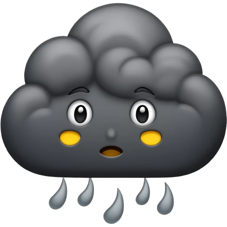 Dark cloud emoji