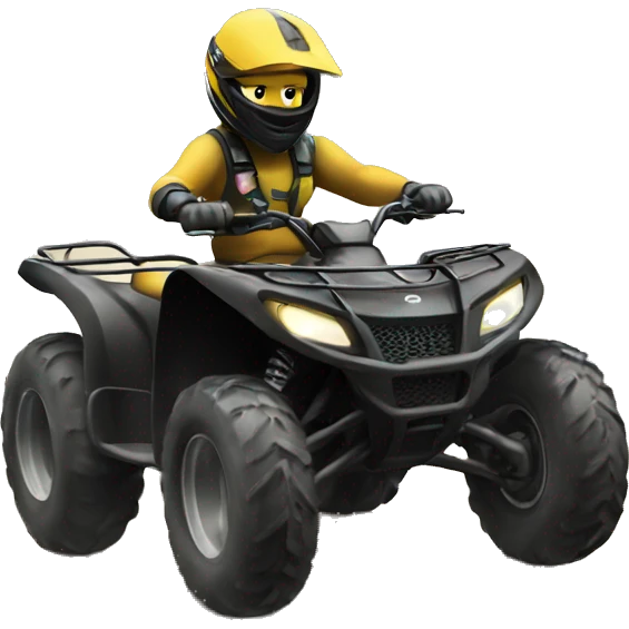 Atv doing a wheelie emoji